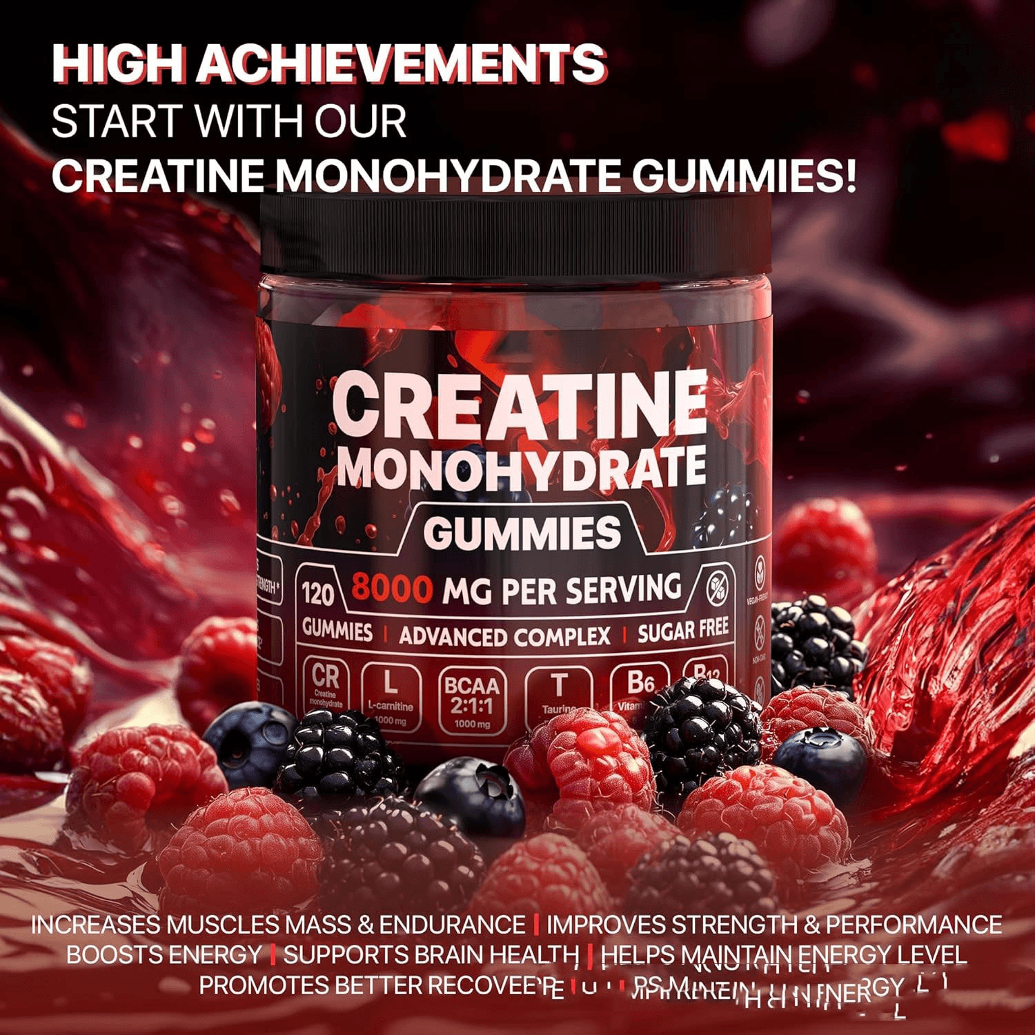 Boost fitness routine Muscle Boost Gummies