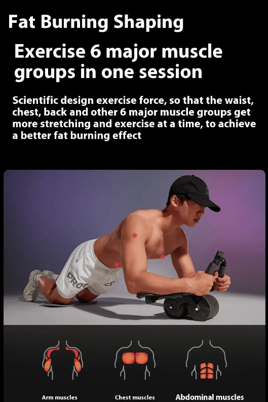 Flat Support innovative abdominal wheel automatic