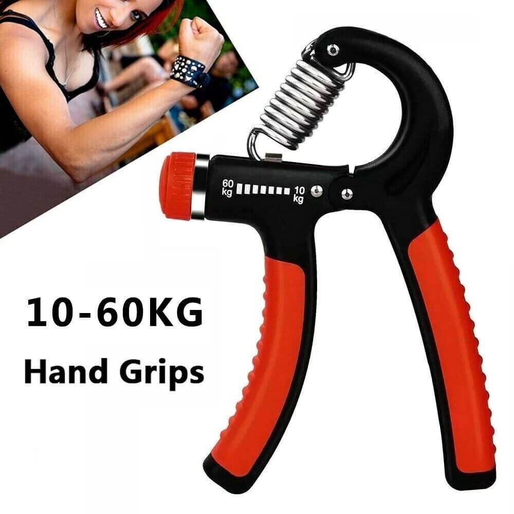 PowerGrip Strength Trainer displayed with various