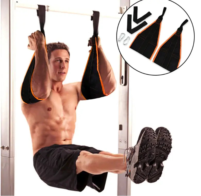Fitness Hanging Ab Straps for Pull-Up Leg Raises Pair