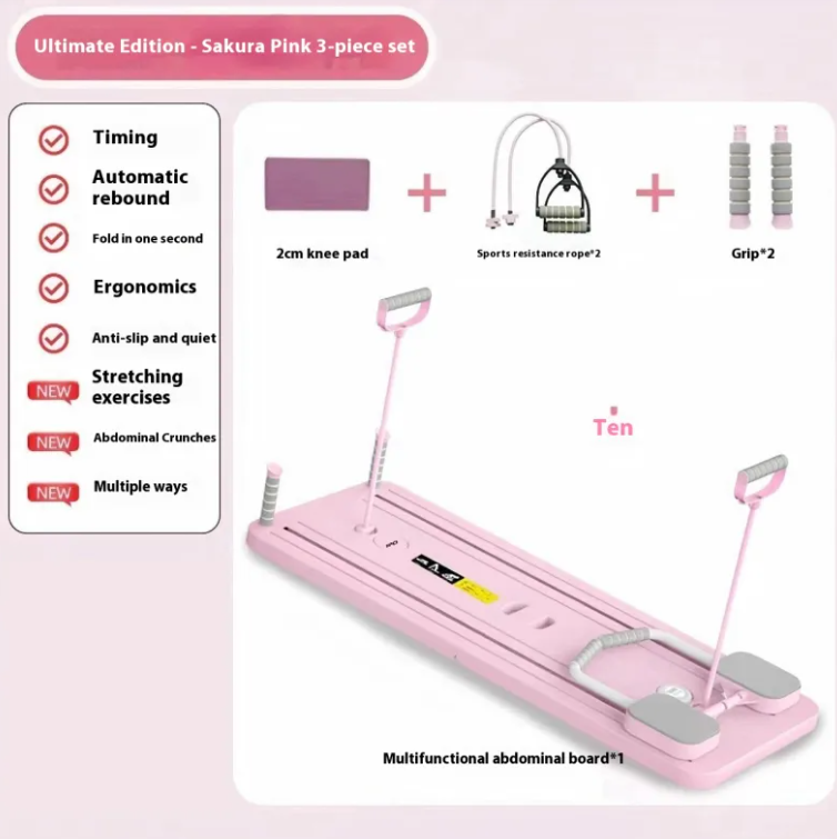 Multifunctional Fitness Board &amp; Abdominal Wheel