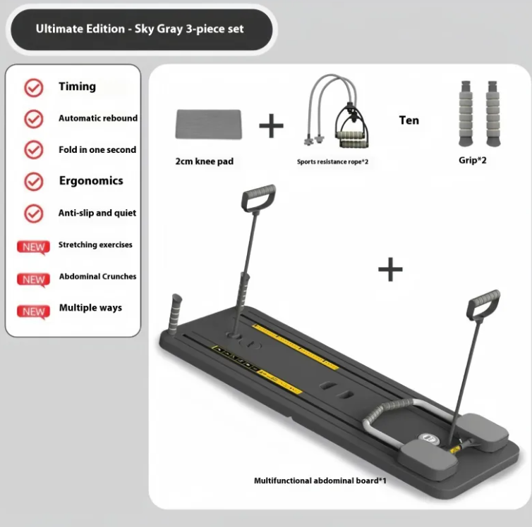 Multifunctional Fitness Board &amp; Abdominal Wheel