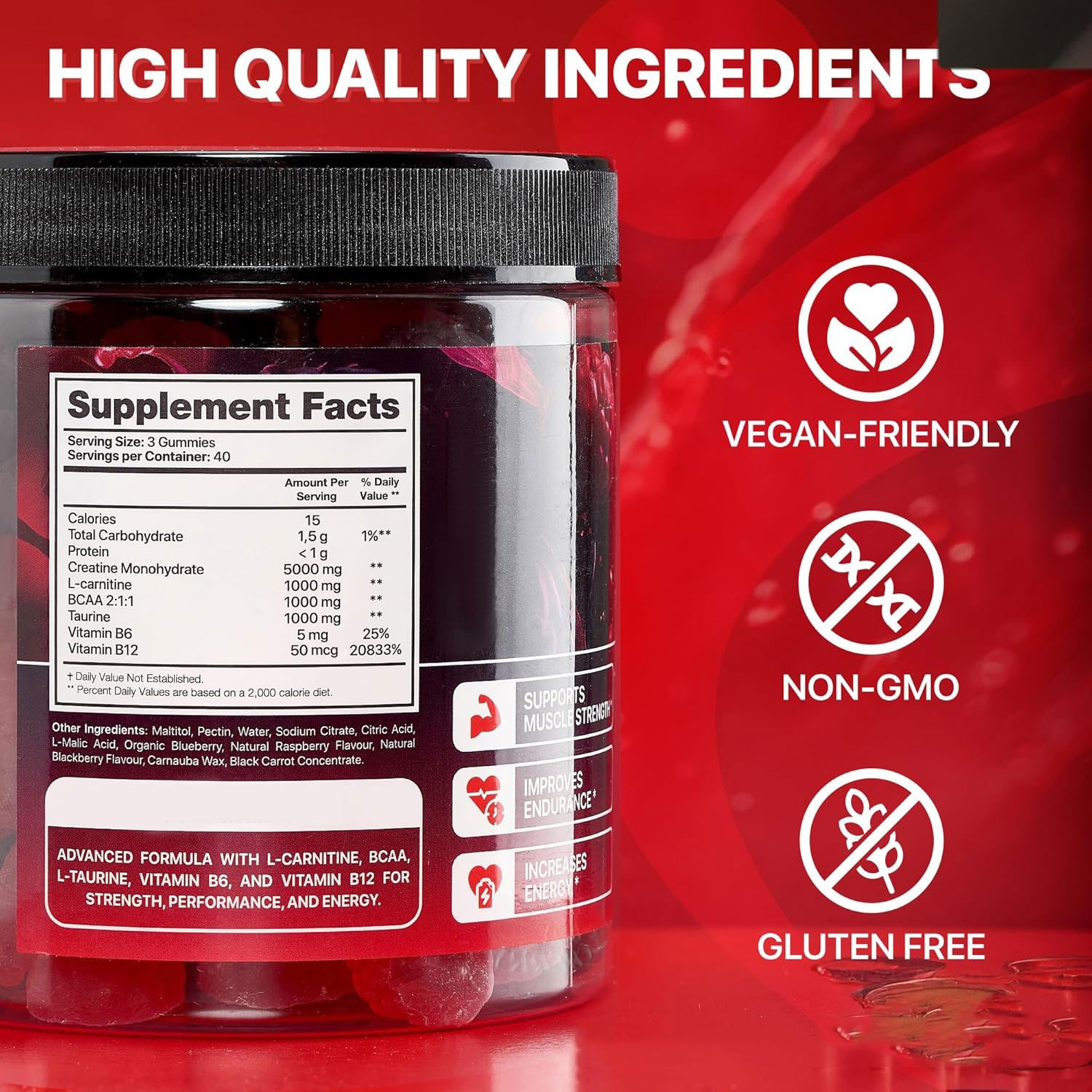 Boost fitness routine Muscle Boost Gummies